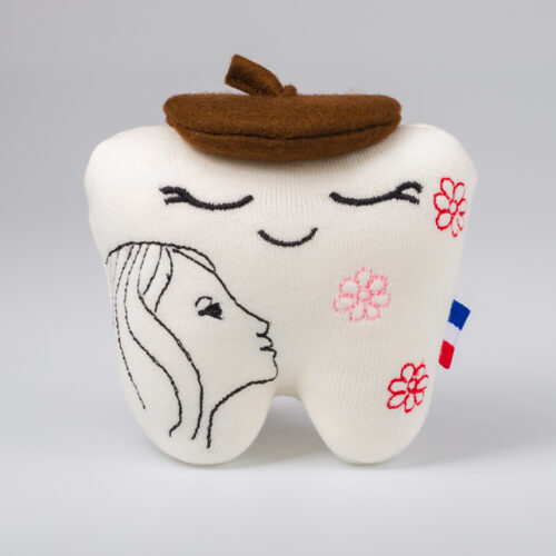 Peluche de dent de lait nommée Marie pour enfants