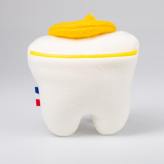 Plume 4 Peluche en forme de dent de lait nommée Plume pour enfants