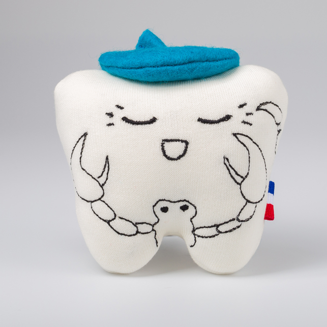 Theophile 1 Peluche de dent de lait nommée Théophile pour enfants