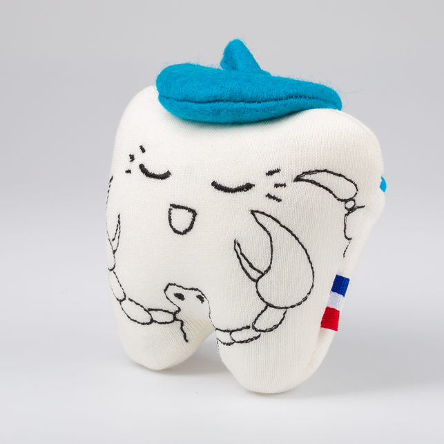 Theophile 3 Peluche de dent de lait nommée Théophile pour enfants