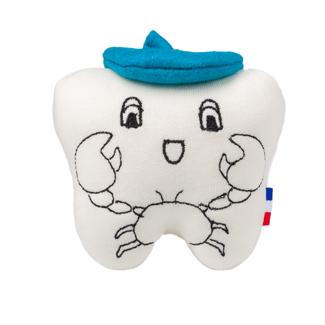 Eugene Peluche de dent de lait nommée Eugène pour enfants