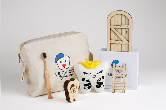 fret-4 Coffret Peluche de dent de lait pour enfants