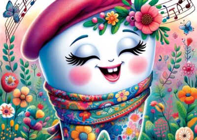 Camélia, Amandine et le pompier Marius