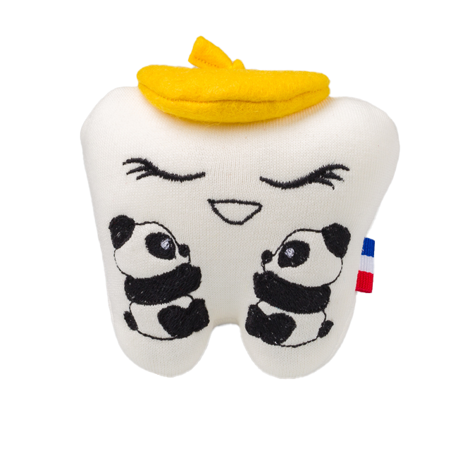 Mathilda Peluche en forme de dent de lait nommée Mathilda (avec ses koalas) pour enfants