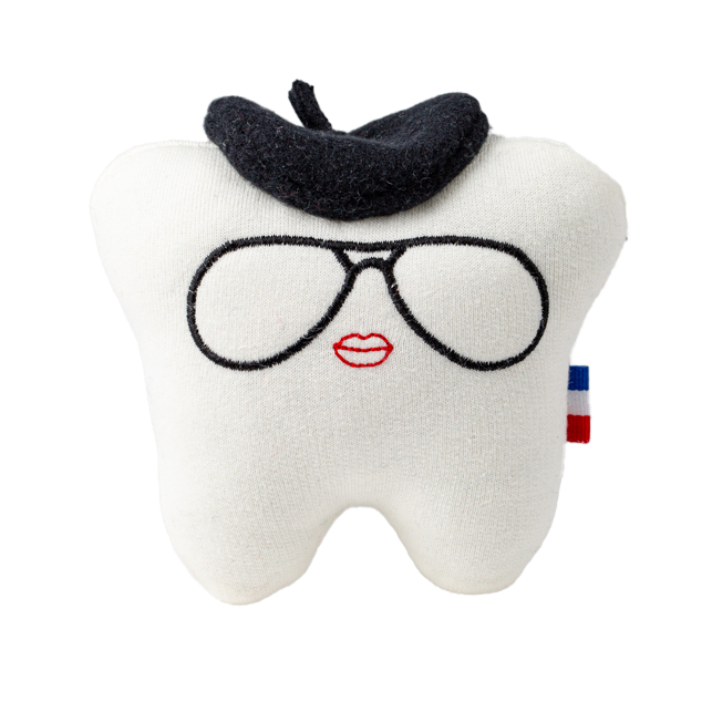 Prune Peluche de dent de lait nommée Prune pour enfants